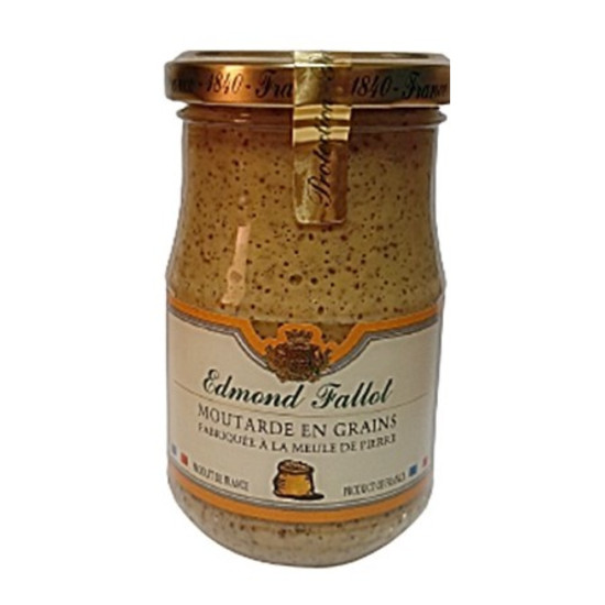 Mostaza Dijon Granulada Francesa 205gr Edmond Fallot - Salsas