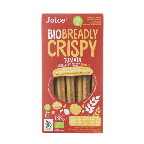 Palitos Breadly Crispy con tomate 120gr Joice Foods ECO - Panadería