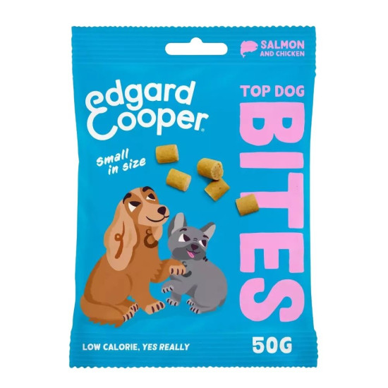 Bites Salmon and Chicken Dog 50g Edgar Cooper - Mascotas