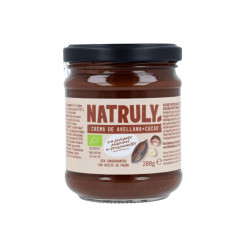Crema de Cacao y Avellanas Sin Azúcares 200gr Natruly ECO