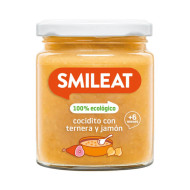 Cooked Pot with Beef and Ham 230gr Smileat ECO