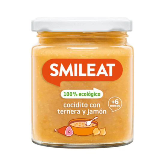 Cooked Pot with Beef and Ham 230gr Smileat ECO - Child’s