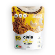 Granola Noix de Coco et Noix de Cajou Sans Gluten 275gr Civia ECO