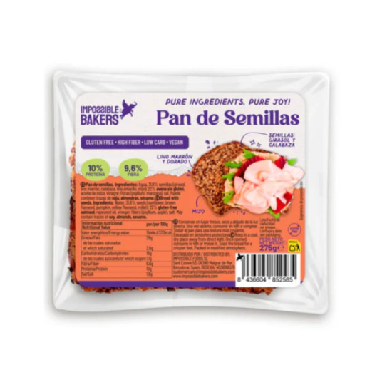 Gluten-free seed bread 275g Impossible Bakers - Bakery