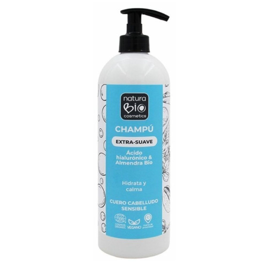 Champú Extra Suau Acidifico Hialurónico y  Almendras 740ml NaturaBio ECO - Cuidado Personal