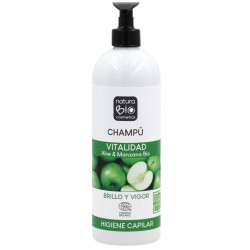 Champú Vitalidad Áloe vera y  Manzana 740ml NaturaBio ECO
