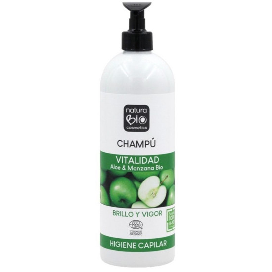 Champú Vitalidad Áloe vera y  Manzana 740ml NaturaBio ECO - Cuidado Personal