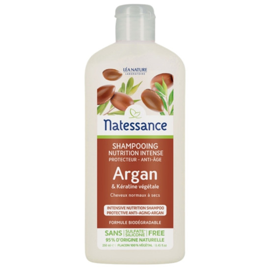 Argan Shampoo Intense Nourishment Natessance 250 ml Lea Nature ECO - Personal Care