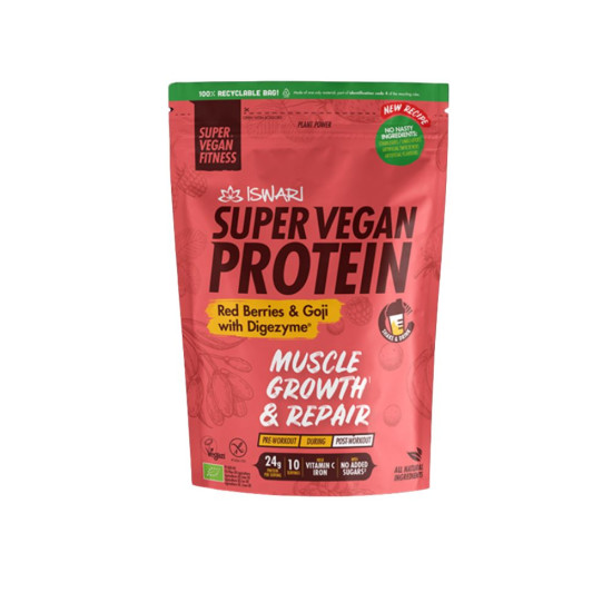 Proteina Red Berries Avena Goji 400gr Iswari ECO - Proteínas y aminoácidos