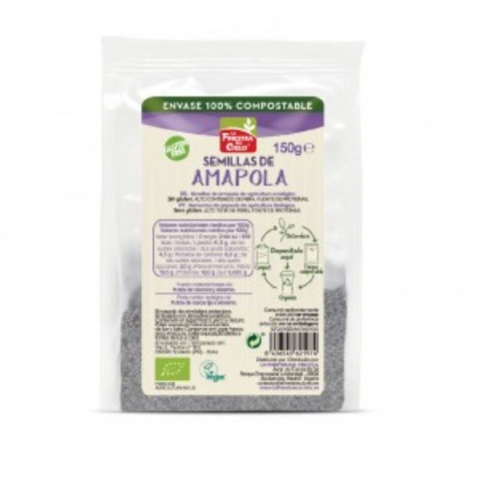 Semillas de Amapola sin Gluten 150gr La Finestra Sul Cielo ECO - Semillas