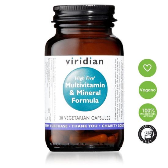 High Five Multivit &  Minerals 30VegCap Viridian - Vitamines i minerals