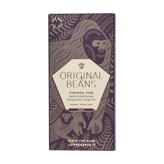 Chocolate Virunga Congo 70% 70gr Originals Beans ECO - Chocolate y Caramelos