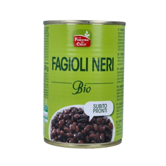 Fesols negres llauna 400gr La Finestra sul Cielo ECO - Llegums