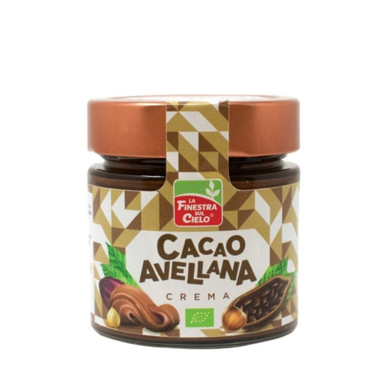 Crème de noisettes et cacao Vegan 200gr La Finestra Sul Cielo ECO - Chocolat et caramels