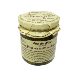 Fried sardines in organic olive oil 220g Pan do Mar ECO
