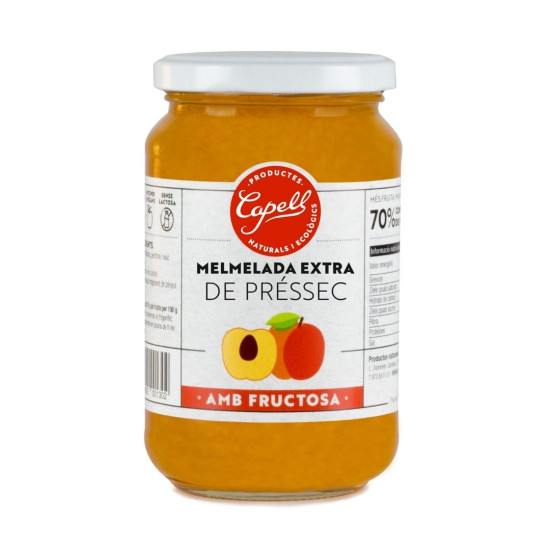 Melmelada de Préssec amb Fructosa 400gr Capell ECO - Confitures