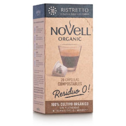 Cafè Càpsules Compostables Ristretto (10un) Intensitat 10 Novell ECO