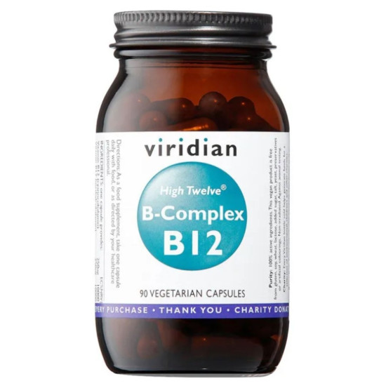 Viridian High Twelve Vitamina B12 B-Complex (90) Veg.Caps - Vitamines i minerals