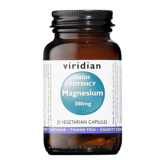 Magnesio Alta Potencia 30mg (30) veg,caps Viridian - Vitaminas y minerales