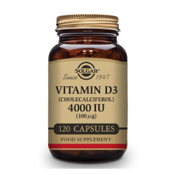 Solgar Vitamina D3 4000 ui (100 MG) 60caps vegetals Immunita