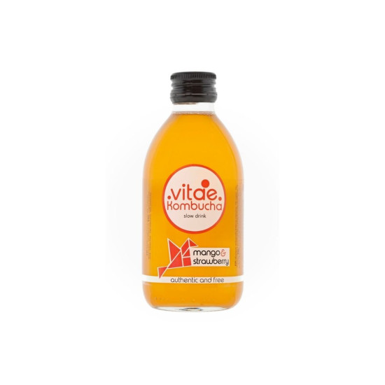 kombucha mango y fresa 250ml Vitae ECO - Refrescos