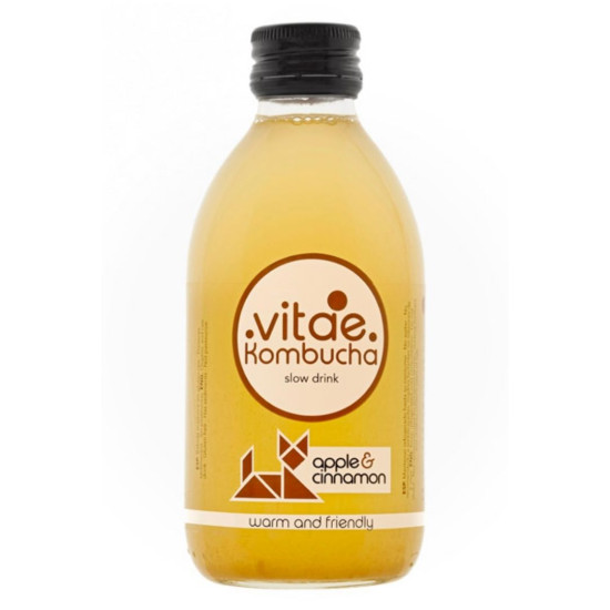 Kombucha apple and cinnamon 500ml Vitae ECO - Soft drinks