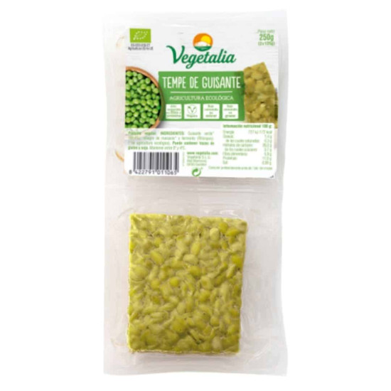 Tempe de Pesol 250gr(2x125gr) Vegetalia ECO - Embutidos y Carne Vegana
