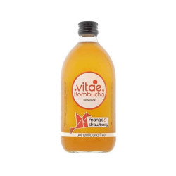 Kombucha Mango y Strawberry 500ml Vitae Kombucha ECO