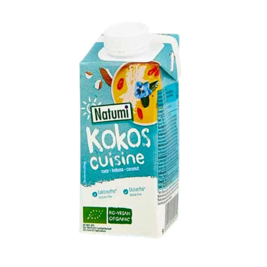 Crema para cocinar de Coco 200ml Natumi ECO - Bebidas Vegetales