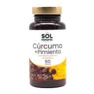 Cúrcuma i pebre 60 capsules SolNatural ECO