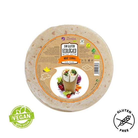 Wrap (quinoa) Sin Gluten 120gr Zealia ECO - Panadería