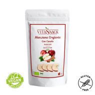 Manzana crujiente con canela sal ni azúcar 20gr Sin Gluten Vitasnack ECO