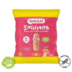 Snacks Smilitos con fresa y plátano 25gr Smileat ECO