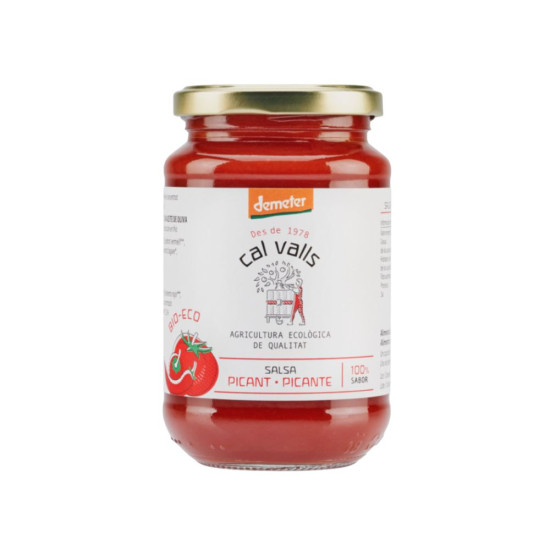 Salsa de tomate picante 350 gr Cal Valls ECO - Salsas