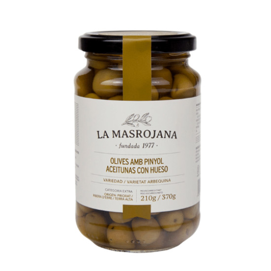 Olives avec noyau 220gr La Masrojana ECO - Olives