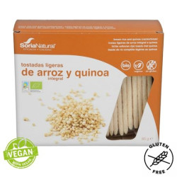 Brown rice crackers with quinoa 85gr Soria Natural ECO