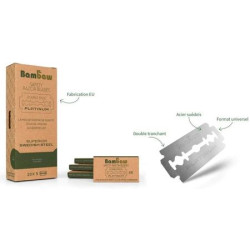 Hojas de afeitar Caja de 20 paquetes de 5 unidades Bambaw