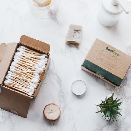Bastoncillos de algodón – cajetilla de 200 unidades Bambaw - Cuidado Personal