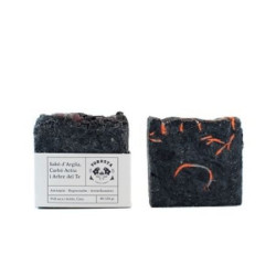 Jabón sólido de manos y cuerpo (arcilla, carbón activo y árbol) Monte