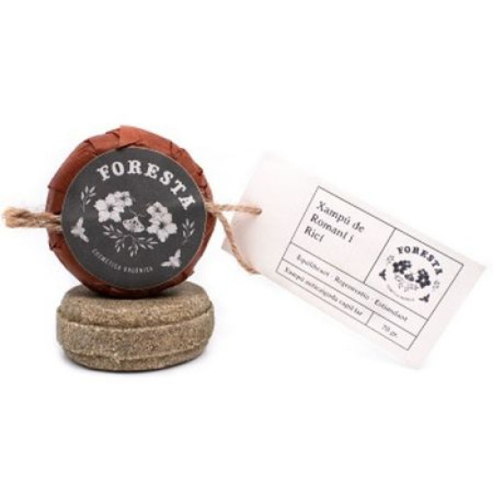 Champú sólido anticaída capilar –romani y ricino (60gr) Foresta - Cuidado Personal
