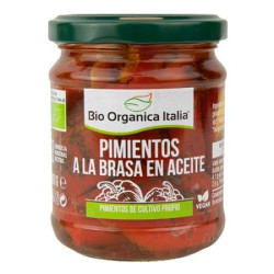 Pimientos a la brasa con aceite 190gr BioOrganicaItalia ECO