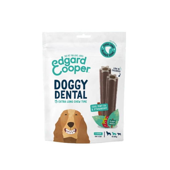 Dental Mint & Strawberry Dog 7 sticks Edgar Cooper - Mascotas