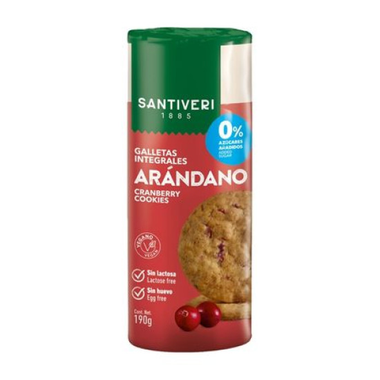 Digestive Cranberry Triggers 190 g Santiveri ECO - Cookies