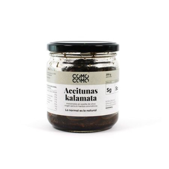 Olives kalamata amb herbes aromàtiques 200 g ComoComo ECO - Olives