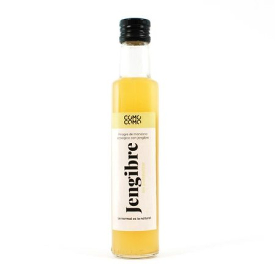 Vinagre de poma amb gingebre sense pasteuritzar 250 ml ComoComo - Olis i Vinagres