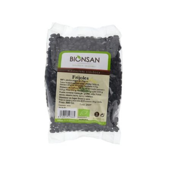 Haricots noirs cuits 540gr Bionsan ECO - Légumineuses