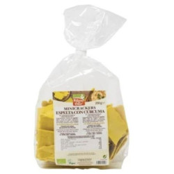 Mini spelt crackers with turmeric and pepper 250gr La Finestra Sul Cielo ECO