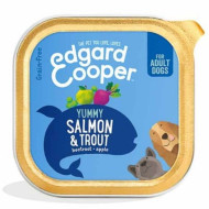 Bandeja de salmón y pavo para perros adultos 150g Edgar Cooper