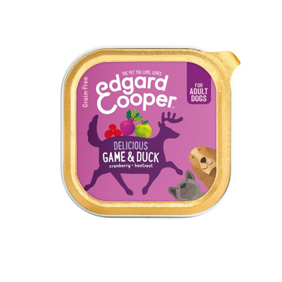 Game and Duck Tray Dogs 150g Edgar Cooper - Mascotas