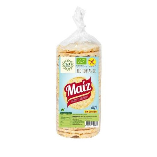 Gluten-Free Máiz Turtles 120 gr Natural Sun ECO - Bakery